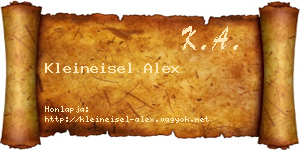 Kleineisel Alex névjegykártya