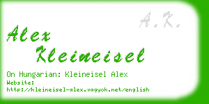 alex kleineisel business card